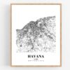 Eleville Unframed Havana Cuba City View Abstract Road Modern Map Art Print Poster Wall Office Home Decor Minimalist Line Art Hometown wgn342 - Image 4