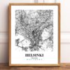 Eleville Unframed Helsinki Finland City View Abstract Road Modern Map Art Print Poster Wall Office Home Decor Minimalist Line Art Hometown wgn343 - Image 2