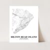 Eleville Unframed Hilton Head Island South Carolina City View Abstract Road Modern Map Art Print Poster Wall Office Home Decor Minimalist Line Art Hometown wgn344 - Image 3