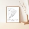 Eleville Unframed Hilton Head Island South Carolina City View Abstract Road Modern Map Art Print Poster Wall Office Home Decor Minimalist Line Art Hometown wgn344 - Image 5