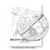 Eleville Unframed Hilton Head Island South Carolina City View Abstract Road Modern Map Art Print Poster Wall Office Home Decor Minimalist Line Art Hometown wgn344 - Image 8
