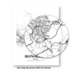 Eleville Unframed Honolulu Hawaii City View Abstract Road Modern Map Art Print Poster Wall Office Home Decor Minimalist Line Art Hometown wgn347 - Image 8