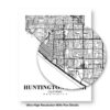 Eleville Unframed Huntington Beach California City View Abstract Road Modern Map Art Print Poster Wall Office Home Decor Minimalist Line Art Hometown wgn349 - Image 8