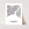 Eleville Unframed Istanbul Turkey City View Abstract Road Modern Map Art Print Poster Wall Office Home Decor Minimalist Line Art Hometown wgn352 - Image 3