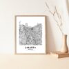 Eleville Unframed Jakarta Indonesia City View Abstract Road Modern Map Art Print Poster Wall Office Home Decor Minimalist Line Art Hometown wgn355 - Image 5