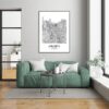 Eleville Unframed Jakarta Indonesia City View Abstract Road Modern Map Art Print Poster Wall Office Home Decor Minimalist Line Art Hometown wgn355 - Image 7