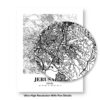 Eleville Unframed Jerusalem Israel City View Abstract Road Modern Map Art Print Poster Wall Office Home Decor Minimalist Line Art Hometown wgn356 - Image 8