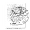 Eleville Unframed Kamloops British Columbia City View Abstract Road Modern Map Art Print Poster Wall Office Home Decor Minimalist Line Art Hometown wgn359 - Image 8