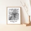 Eleville Unframed Kansas City Kansas City View Abstract Road Modern Map Art Print Poster Wall Office Home Decor Minimalist Line Art Hometown wgn360 - Image 5