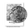 Eleville Unframed Kansas City Kansas City View Abstract Road Modern Map Art Print Poster Wall Office Home Decor Minimalist Line Art Hometown wgn360 - Image 8