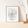 Eleville Unframed Kansas City Missouri City View Abstract Road Modern Map Art Print Poster Wall Office Home Decor Minimalist Line Art Hometown wgn361 - Image 5