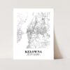 Eleville Unframed Kelowna British Columbia City View Abstract Road Modern Map Art Print Poster Wall Office Home Decor Minimalist Line Art Hometown wgn362 - Image 3