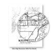 Eleville Unframed Kelowna British Columbia City View Abstract Road Modern Map Art Print Poster Wall Office Home Decor Minimalist Line Art Hometown wgn362 - Image 8