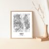 Eleville Unframed Kiev Ukraine City View Abstract Road Modern Map Art Print Poster Wall Office Home Decor Minimalist Line Art Hometown wgn363 - Image 5