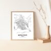 Eleville Unframed Kingston Jamaica City View Abstract Road Modern Map Art Print Poster Wall Office Home Decor Minimalist Line Art Hometown wgn364 - Image 5