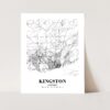 Eleville Unframed Kingston Ontario City View Abstract Road Modern Map Art Print Poster Wall Office Home Decor Minimalist Line Art Hometown wgn365 - Image 3