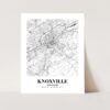Eleville Unframed Knoxville Tennessee City View Abstract Road Modern Map Art Print Poster Wall Office Home Decor Minimalist Line Art Hometown wgn366 - Image 3