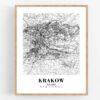 Eleville Unframed Krakow Poland City View Abstract Road Modern Map Art Print Poster Wall Office Home Decor Minimalist Line Art Hometown wgn367 - Image 4