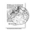 Eleville Unframed Kuala Lumpur Malaysia City View Abstract Road Modern Map Art Print Poster Wall Office Home Decor Minimalist Line Art Hometown wgn368 - Image 8