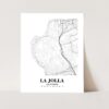 Eleville Unframed La Jolla California City View Abstract Road Modern Map Art Print Poster Wall Office Home Decor Minimalist Line Art Hometown wgn369 - Image 3