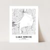 Eleville Unframed Lake Simcoe Ontario City View Abstract Road Modern Map Art Print Poster Wall Office Home Decor Minimalist Line Art Hometown wgn371 - Image 3