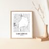 Eleville Unframed Lake Simcoe Ontario City View Abstract Road Modern Map Art Print Poster Wall Office Home Decor Minimalist Line Art Hometown wgn371 - Image 5