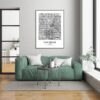 Eleville Unframed Las Vegas Nevada City View Abstract Road Modern Map Art Print Poster Wall Office Home Decor Minimalist Line Art Hometown wgn372 - Image 7