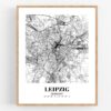 Eleville Unframed Leipzig Germany City View Abstract Road Modern Map Art Print Poster Wall Office Home Decor Minimalist Line Art Hometown wgn374 - Image 4
