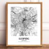 Eleville Unframed Leipzig Germany City View Abstract Road Modern Map Art Print Poster Wall Office Home Decor Minimalist Line Art Hometown wgn374 - Image 2