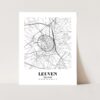 Eleville Unframed Leuven Belgium City View Abstract Road Modern Map Art Print Poster Wall Office Home Decor Minimalist Line Art Hometown wgn375 - Image 3