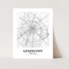 Eleville Unframed Lexington Kentucky City View Abstract Road Modern Map Art Print Poster Wall Office Home Decor Minimalist Line Art Hometown wgn376 - Image 3