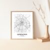 Eleville Unframed Lexington Kentucky City View Abstract Road Modern Map Art Print Poster Wall Office Home Decor Minimalist Line Art Hometown wgn376 - Image 5