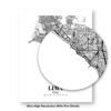 Eleville Unframed Lima Peru City View Abstract Road Modern Map Art Print Poster Wall Office Home Decor Minimalist Line Art Hometown wgn377 - Image 8