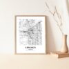 Eleville Unframed Lincoln Nebraska City View Abstract Road Modern Map Art Print Poster Wall Office Home Decor Minimalist Line Art Hometown wgn378 - Image 5