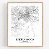 Eleville Unframed Little Rock Arkansas City View Abstract Road Modern Map Art Print Poster Wall Office Home Decor Minimalist Line Art Hometown wgn380 - Image 4