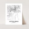 Eleville Unframed Little Rock Arkansas City View Abstract Road Modern Map Art Print Poster Wall Office Home Decor Minimalist Line Art Hometown wgn380 - Image 3