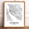 Eleville Unframed Liverpool England City View Abstract Road Modern Map Art Print Poster Wall Office Home Decor Minimalist Line Art Hometown wgn381 - Image 2