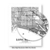 Eleville Unframed Long Beach California City View Abstract Road Modern Map Art Print Poster Wall Office Home Decor Minimalist Line Art Hometown wgn385 - Image 8