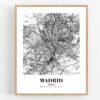 Eleville Unframed Madrid Spain City View Abstract Road Modern Map Art Print Poster Wall Office Home Decor Minimalist Line Art Hometown wgn391 - Image 4