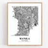 Eleville Unframed Manila Philippines City View Abstract Road Modern Map Art Print Poster Wall Office Home Decor Minimalist Line Art Hometown wgn394 - Image 4