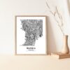 Eleville Unframed Manila Philippines City View Abstract Road Modern Map Art Print Poster Wall Office Home Decor Minimalist Line Art Hometown wgn394 - Image 5