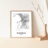 Eleville Unframed Marseille France City View Abstract Road Modern Map Art Print Poster Wall Office Home Decor Minimalist Line Art Hometown wgn396 - Image 5