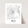 Eleville Unframed Mecca Saudi Arabia City View Abstract Road Modern Map Art Print Poster Wall Office Home Decor Minimalist Line Art Hometown wgn398 - Image 3