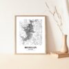 Eleville Unframed Medellin Colombia City View Abstract Road Modern Map Art Print Poster Wall Office Home Decor Minimalist Line Art Hometown wgn399 - Image 5