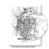 Eleville Unframed Medellin Colombia City View Abstract Road Modern Map Art Print Poster Wall Office Home Decor Minimalist Line Art Hometown wgn399 - Image 8