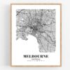 Eleville Unframed Melbourne Australia City View Abstract Road Modern Map Art Print Poster Wall Office Home Decor Minimalist Line Art Hometown wgn400 - Image 4