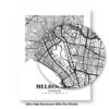 Eleville Unframed Melbourne Australia City View Abstract Road Modern Map Art Print Poster Wall Office Home Decor Minimalist Line Art Hometown wgn400 - Image 8