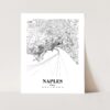 Eleville Unframed Naples Italy City View Abstract Road Modern Map Art Print Poster Wall Office Home Decor Minimalist Line Art Hometown wgn416 - Image 3