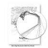 Eleville Unframed Naples Italy City View Abstract Road Modern Map Art Print Poster Wall Office Home Decor Minimalist Line Art Hometown wgn416 - Image 8
