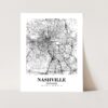 Eleville Unframed Nashville Tennessee City View Abstract Road Modern Map Art Print Poster Wall Office Home Decor Minimalist Line Art Hometown wgn417 - Image 3